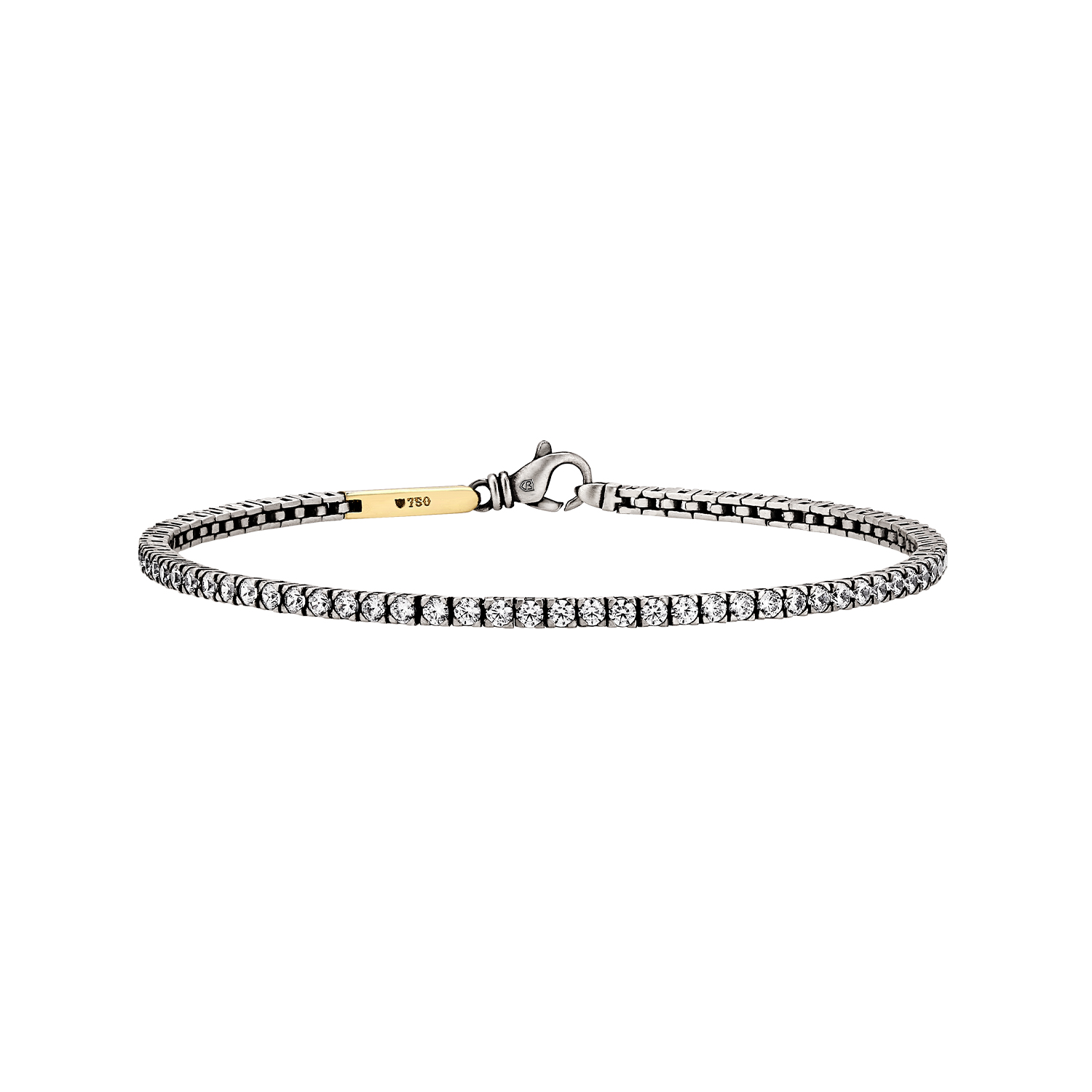 [ũ] Stellar White Gold Bracelet 2mm
