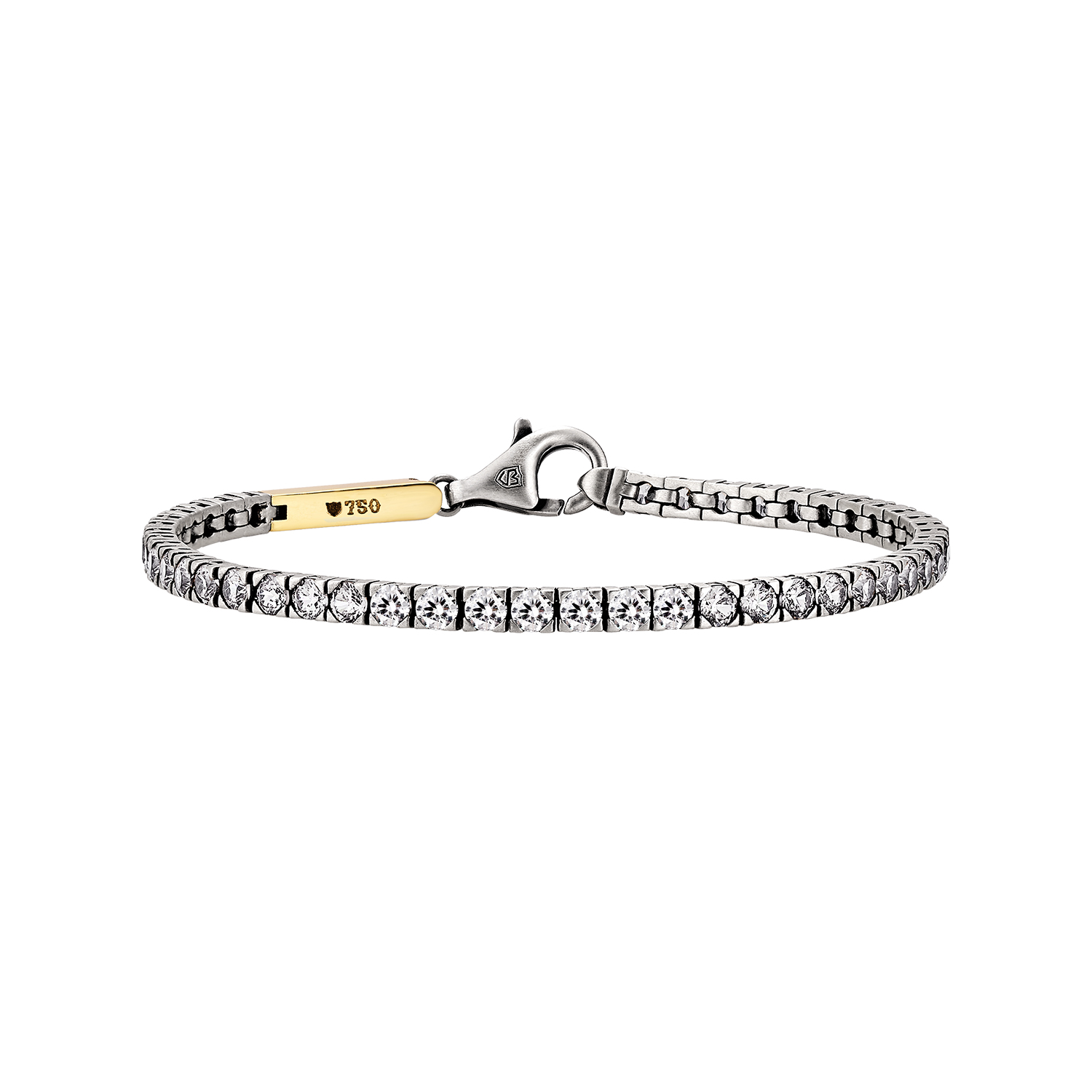 [ũ] Stellar White Gold Bracelet 3mm
